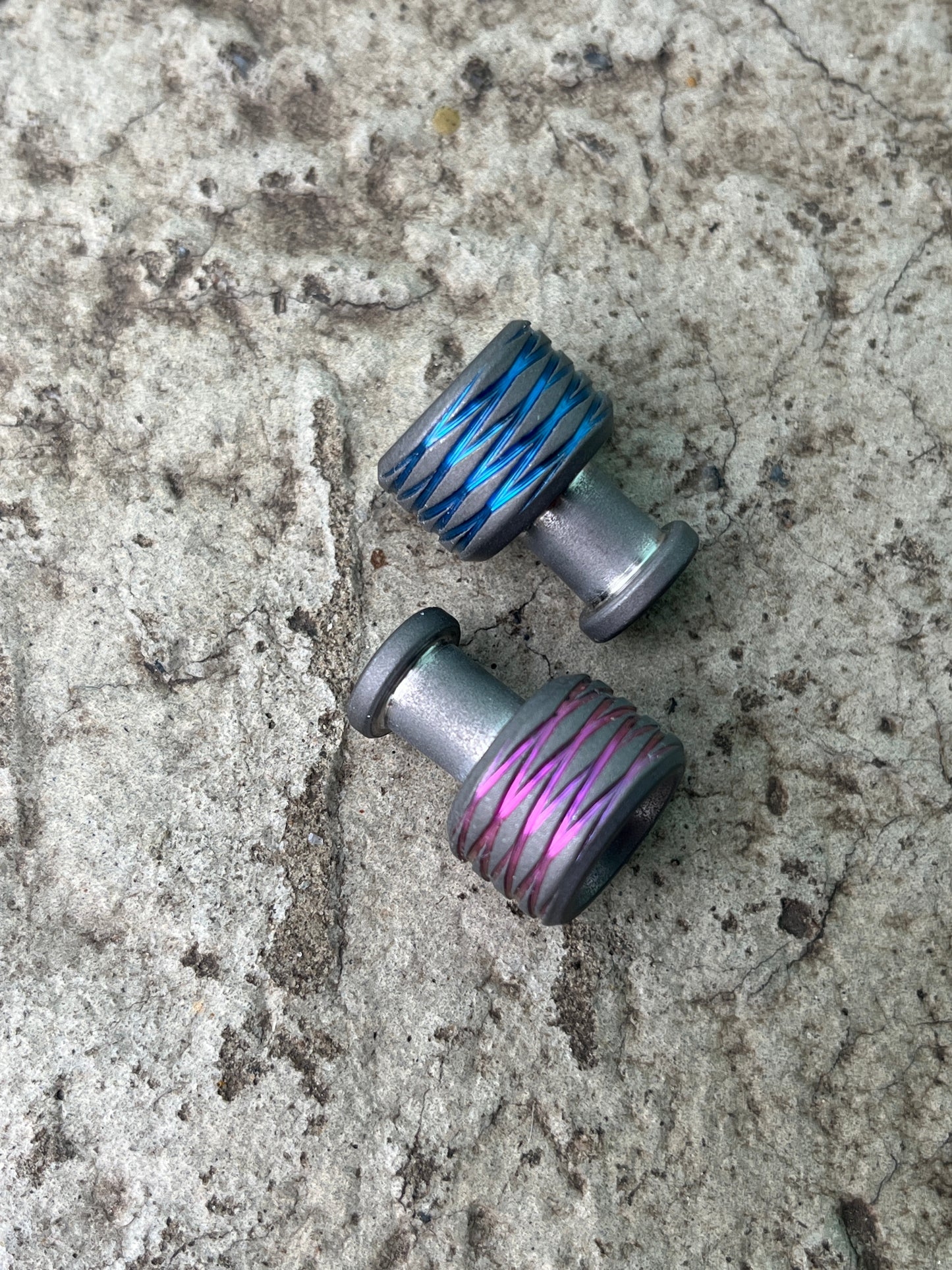Titanium Beads Set "Bottle", EDC Keychain, Knife Accessories, Worry beads, skill toy