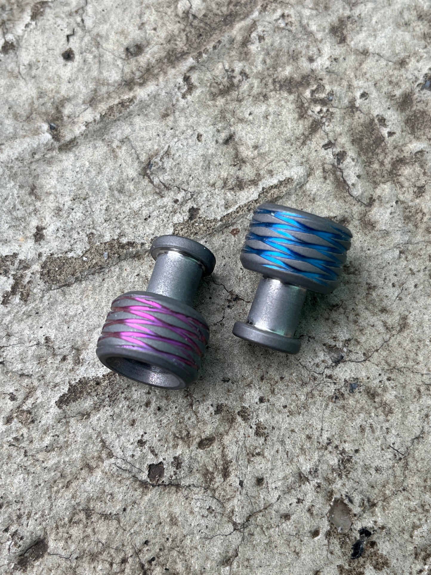 Titanium Beads Set "Bottle", EDC Keychain, Knife Accessories, Worry beads, skill toy