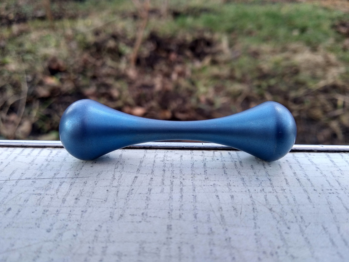 Titanium knuckle roller, Stonewash finish, skill toy, fidget toy, anodized titanium