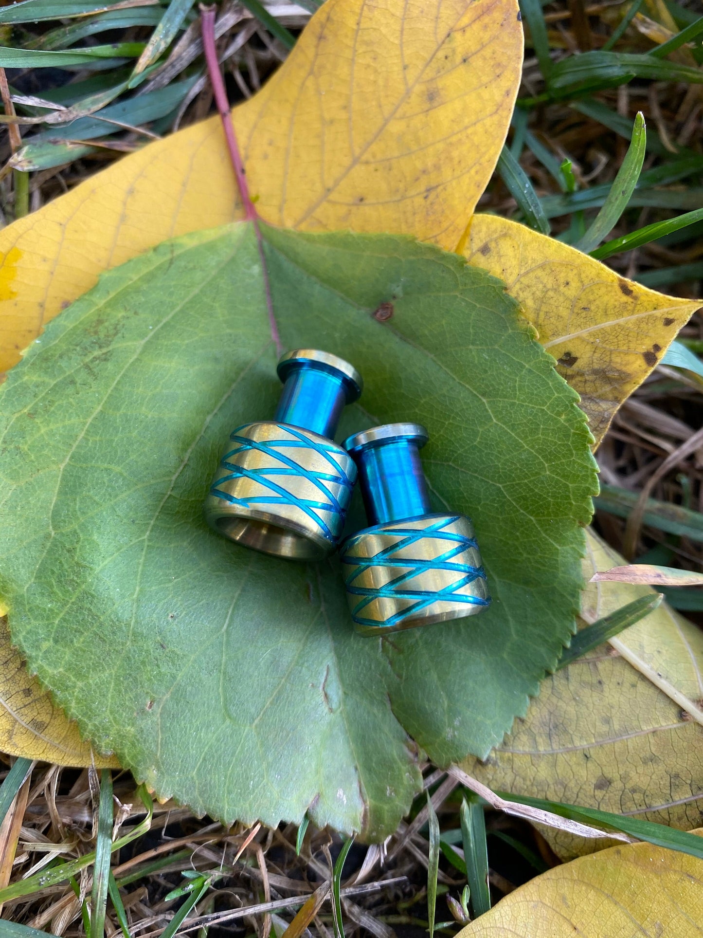 Titanium Beads Set "Bottle", EDC Keychain, Knife Accessories, Worry beads, skill toy
